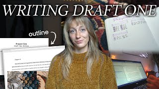 writing draft one! ✨ outlining & writing the first draft of my fantasy novel | writing vlog