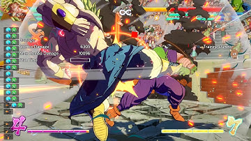 Dbfz Broly+ Tien + Android 16 combo synergy