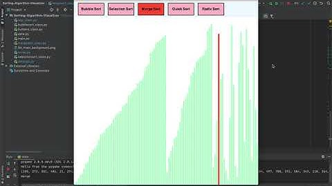 Python Sorting Algorithms Visualizer - Update 1.5 - Merge Sort Added