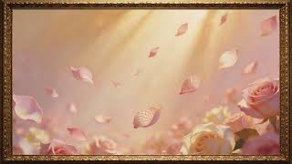 Soft Rose Glow 🌹✨ | Warm Golden Light | Relaxing 4K Frame TV Art screenshot 5