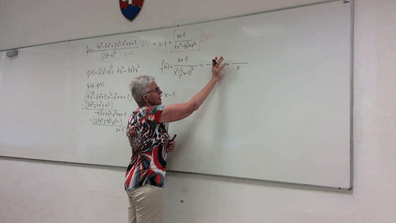 32 Rozklad nerýdzo racionálnej funkcie na parciálne zlomky