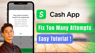 Fix Cash App Too Many Attempts Problem - Can t Verify Your Email Or Phone Number