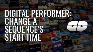 Digital Performer: Change a sequence