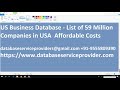 Usa database usa email database us data providers list usa b2b database