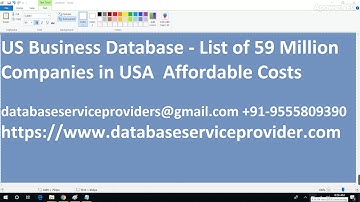 USA database, USA email database, US Data Providers list, USA b2b database
