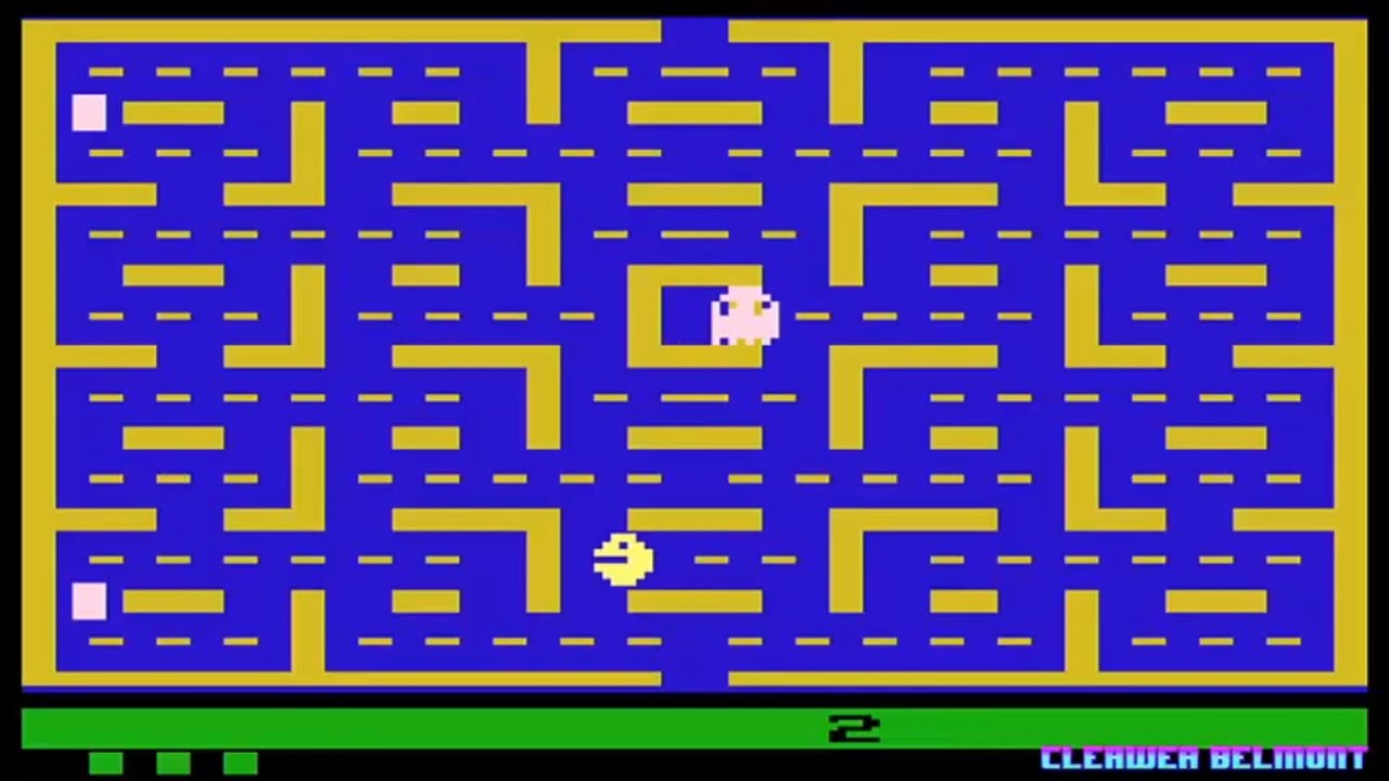 Pac-Man I gameplay I Atari 2600 (PAL Version)