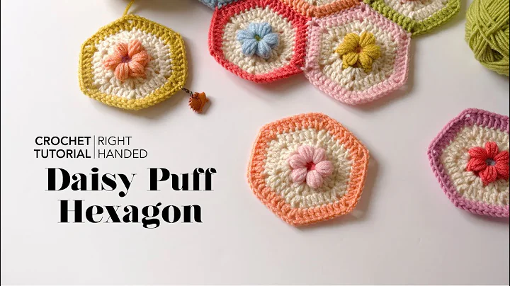 Create a Beautiful Daisy Puff Hexagon with This Tutorial