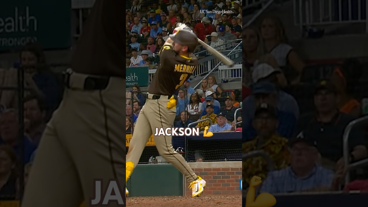 That was crushed. #jacksonmerrill #padres #homerun #baseball #mlb