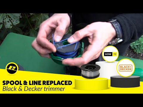How to replace strimmer spool & line in your Black and Decker trimmer