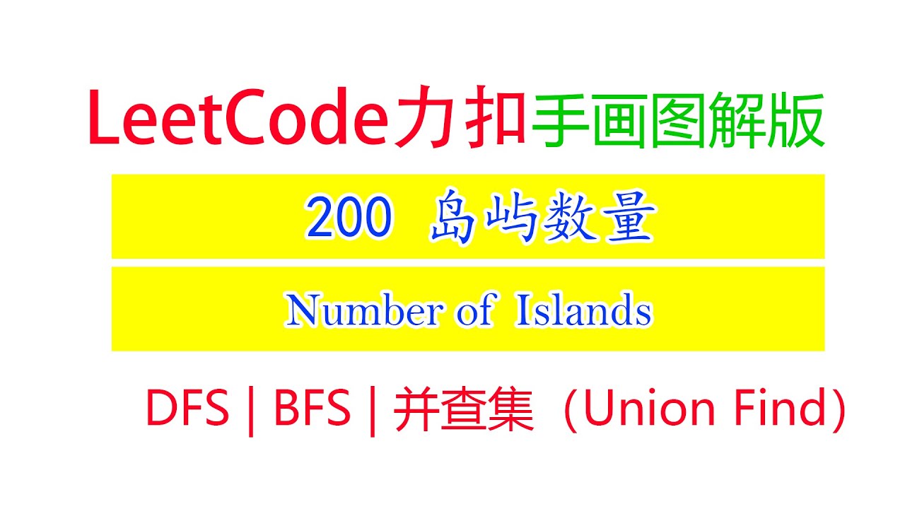 Leetcode 200 Number of Islands - YouTube