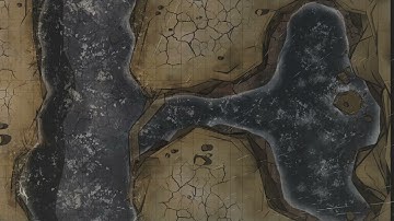 Rain Effect Flooded Canyon Animated Battlemap