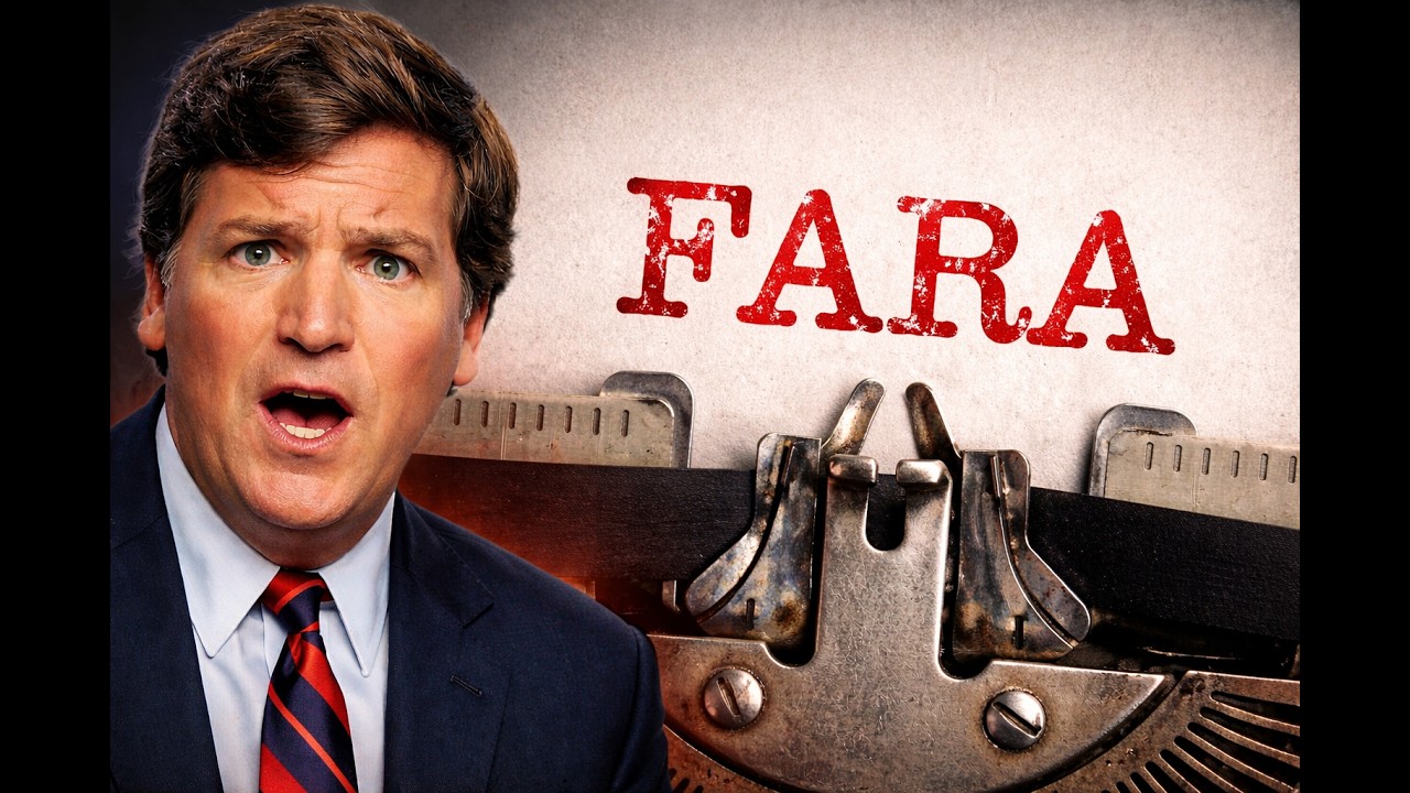 Tucker Carlson facing charges under FARA (Foreign Agent Registration ...