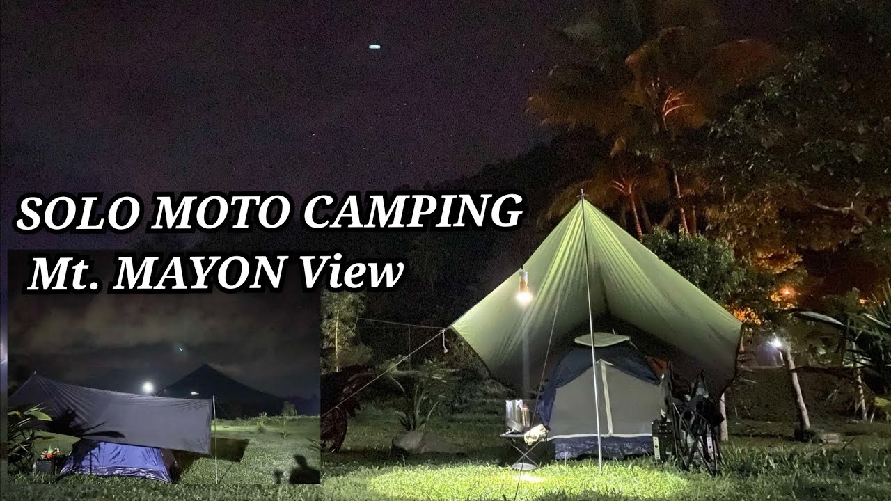 Relaxing Moto Camping | Mt. MAYON Volcano View and Mt. Malinao | Night3