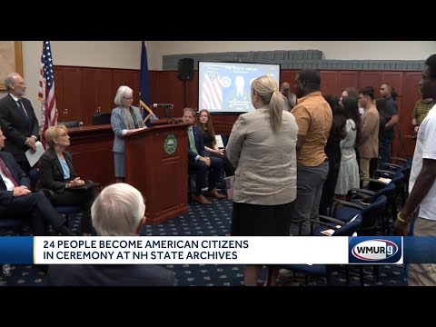 24 People Become American Citizens In Ceremony At Nh State Archives