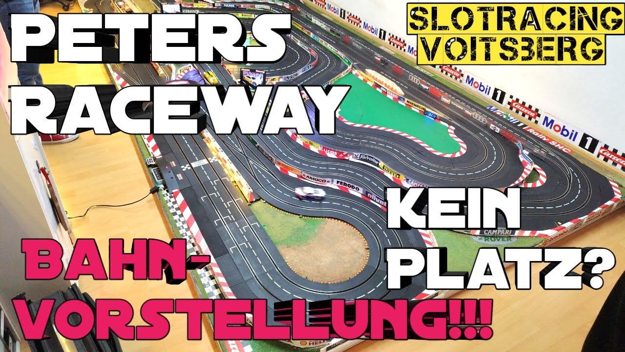 Carrera Digital 132 Bahnvorstellung! Peters Raceway!!!! Platzprobleme?