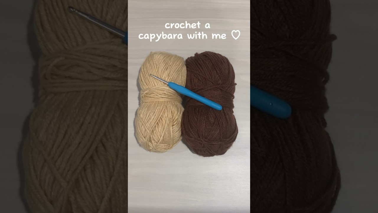 crocheting a capybara 🤎 