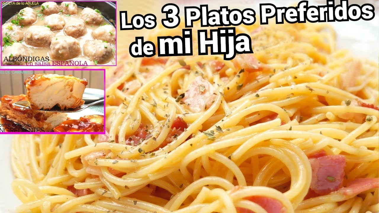 El MENÚ PREFERIDO de MI HIJA 🍲😋 3 RECETAS para NIÑOS (Espaguetis, Albóndigas y Pastel) # 17