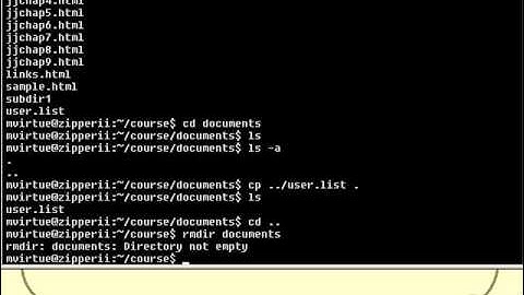 VTC Player   Unix Shell Fundamentals, Working with Directories