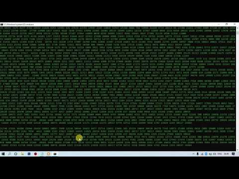 Matrix Effect using notepad