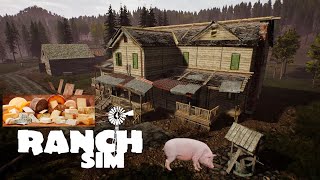 🍇🧀Ranch Simulator🧀🍇 - №3 Варим Вкусный СЫР 🥣. Водоворот СВИНЕЙ в Природе 🐷🐷. Достроим Свинарник 🔨🔨🔨