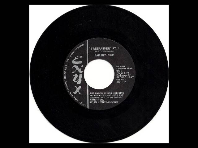 Guarda Bad Medicine - Trespasser - 1974 su YouTube Guarda Bad Medicine - Trespasser - 1974 su YouTube