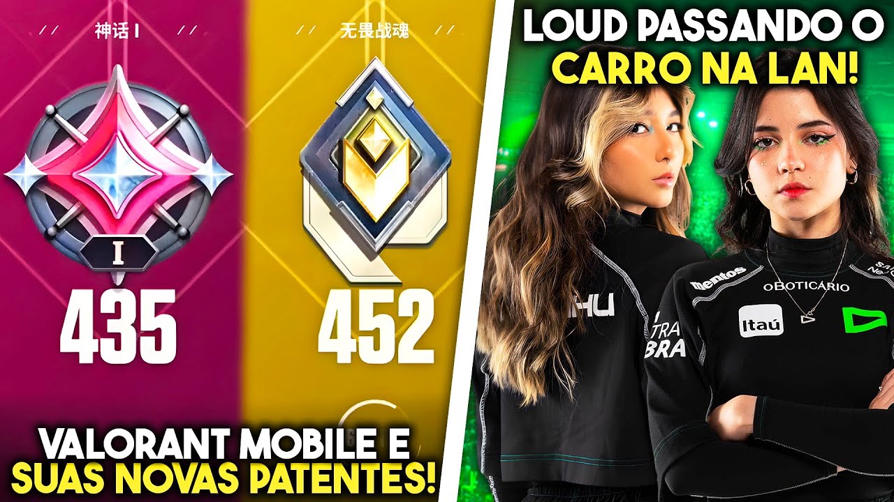 NOVOS RANKS DO VALORANT MOBILE! LOUD PASSA O CARRO NA LAN! - VALORANT ...