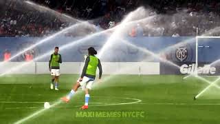 Justin Haak warming up at the half during the 2022 Campeones Cup LIVE. #NYCFC #JUSTINHAAK