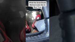 What the Snub Break method looks like In Real Time #trucker #cdl #youtuber #trucking #8teenwilln
