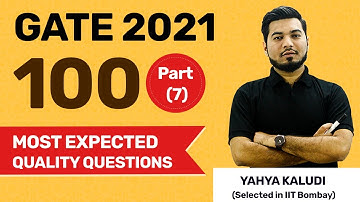 100 MOST EXPECTED QUALITY QUESTIONS for GATE 2021 | Part-7 | GATE 2021 Civil Engineering