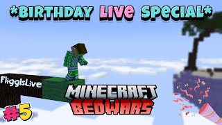 🎂 MY BIRTHDAY LIVE! 🎮 Minecraft Bedwars with @Devthelegendofficial  | FliggIsLive