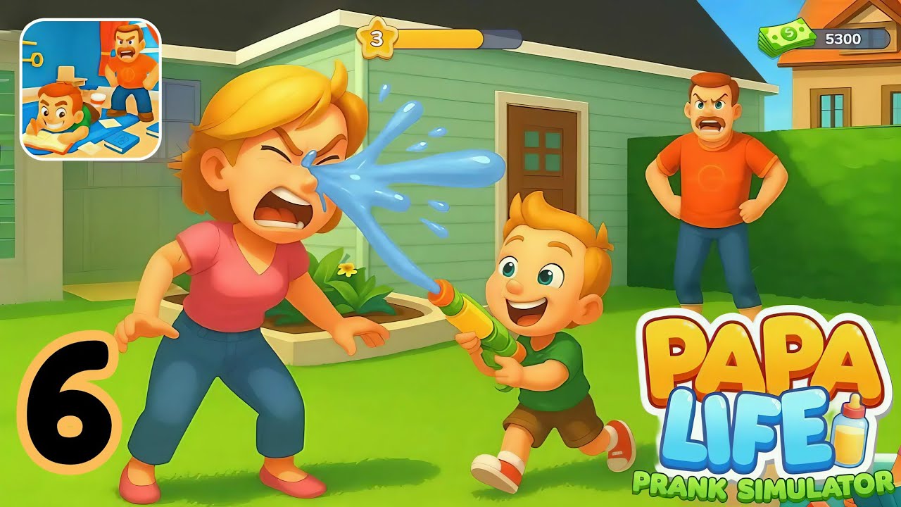 Papa Life Prank Simulator | Gameplay Part 6 | Papa Being Prankster Now | Android iOS 