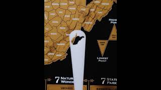 West Virginia Scratch Map