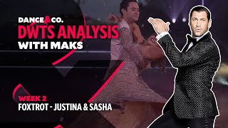 DWTS MAKS ANALYSIS: Week 2 - Justina Machado \& Sasha Farber's Foxtrot