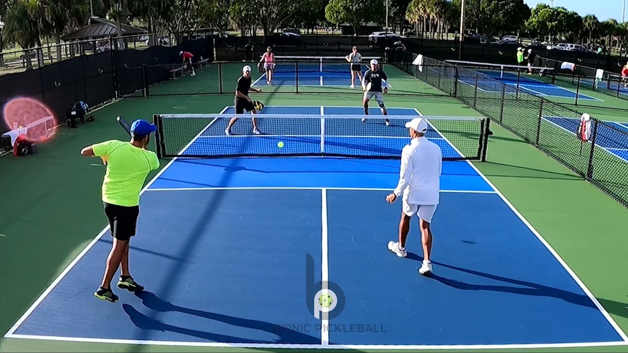 Boca Raton pickleball pros Aaron, Scott Golden, Mani, & Matt. YouTube