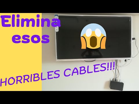 Organizar de forma segura los cables tras el televisor - pisosblog 