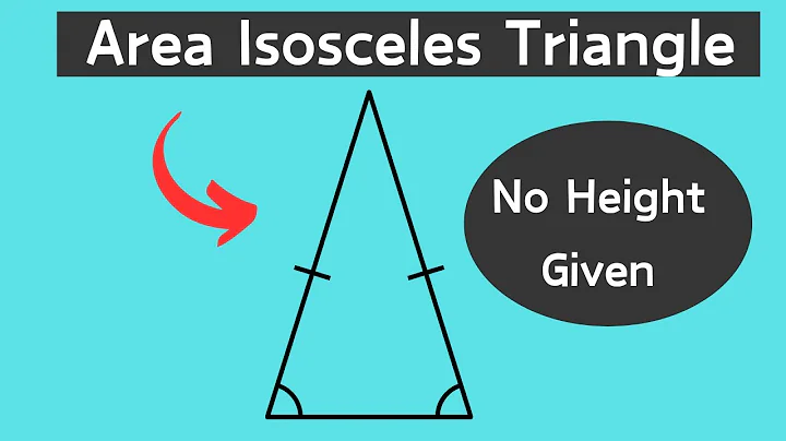Calculate Area of Isosceles Triangle When Height Is Unknown Using Pythagorean Theorem