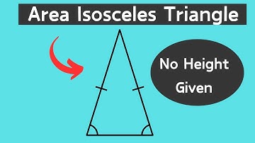 Calculate Area of Isosceles Triangle When Height Is Unknown Using Pythagorean Theorem