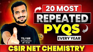 Top 20 Most Repeated PYQs in CSIR NET Chemical Science | Must-Solve Questions for 2025 Exam