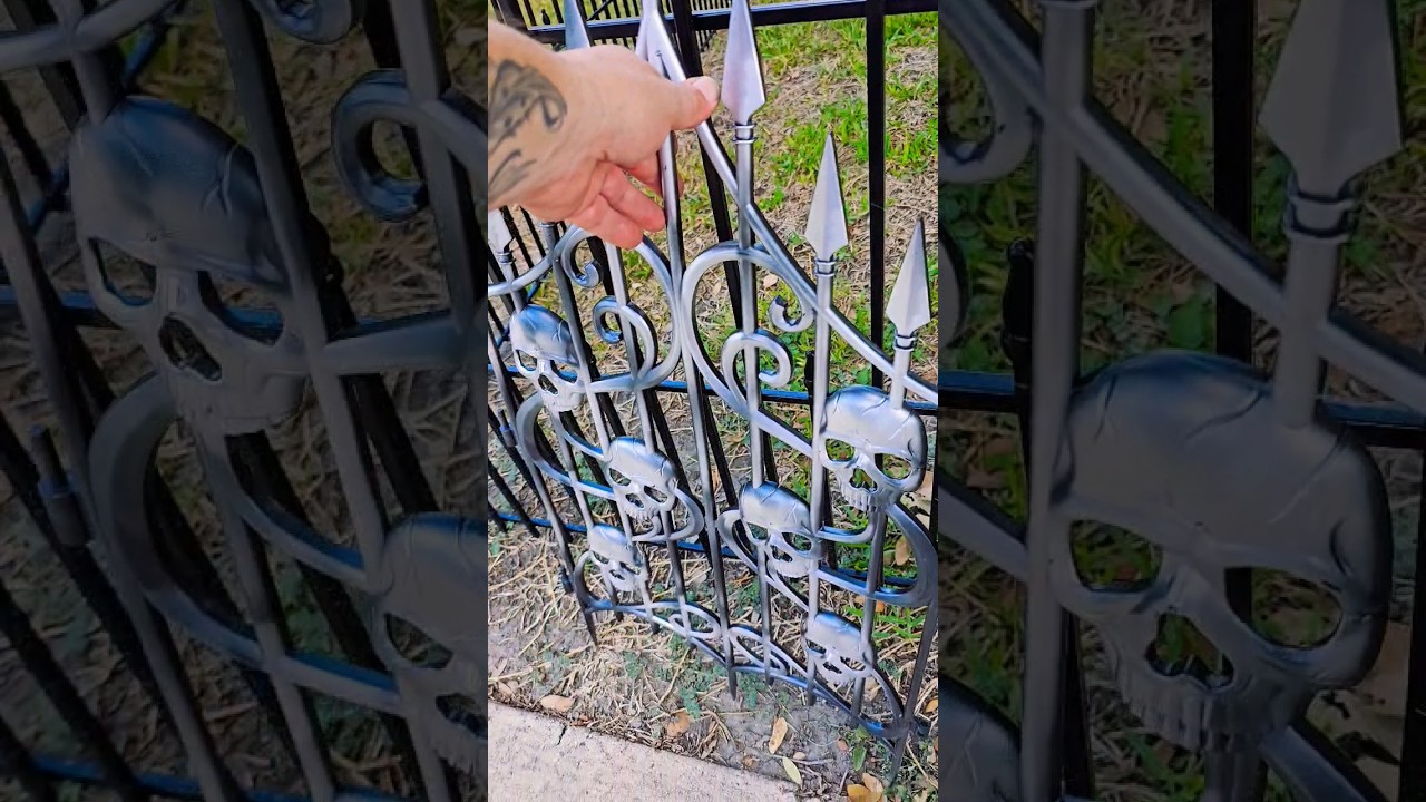 Halloween Yard Haunt Display Build #halloween2023 #yardhaunt #shorts