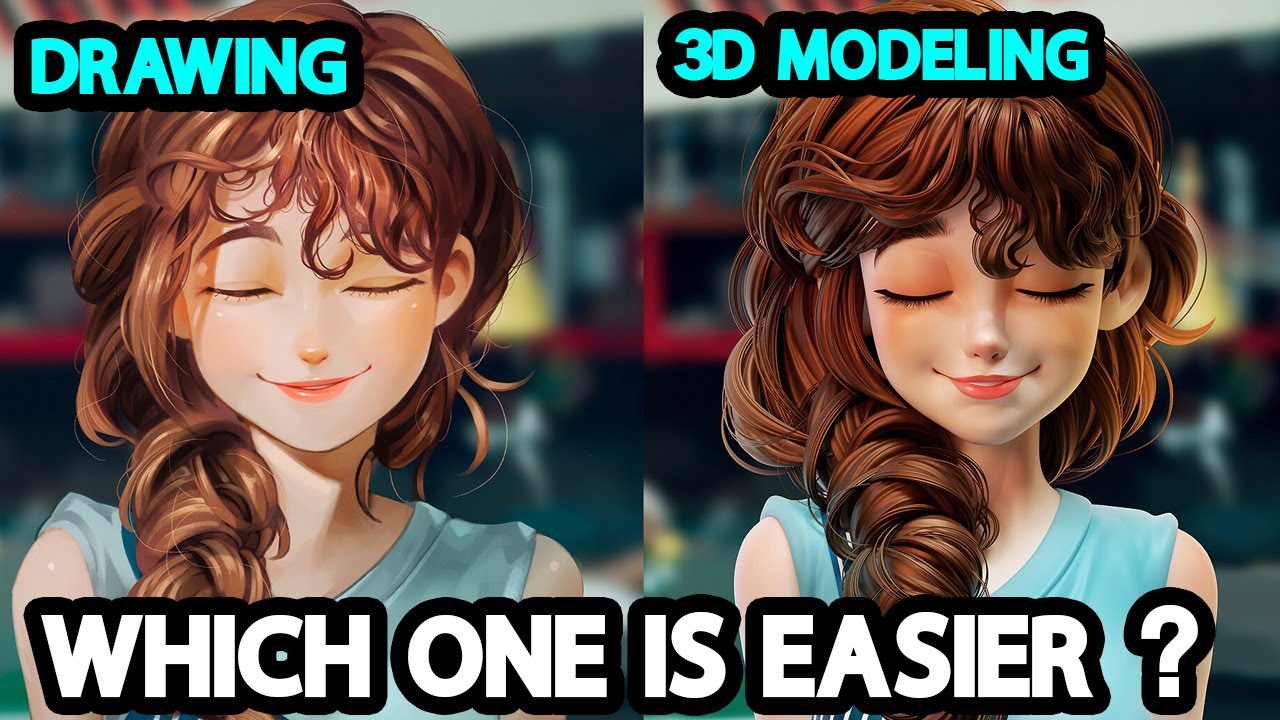 Is 3D art harder than 2D?