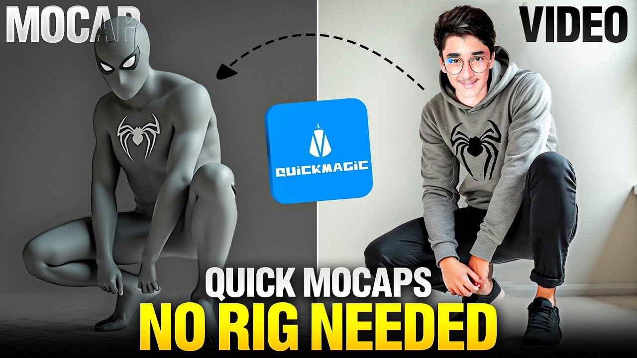 Fast & Easy Motion Capture for 3D Animators | QuickMagic AI Explained ...