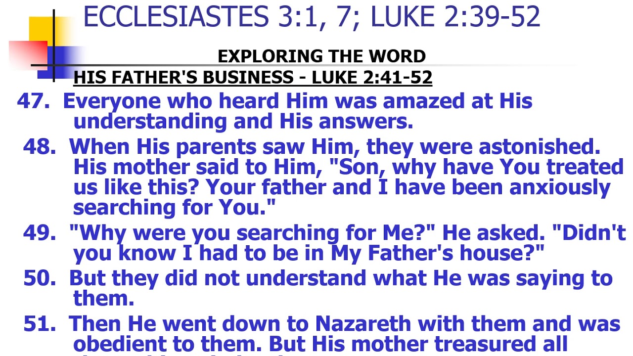 WISDOM THAT AMAZES Ecclesiastes 3 1 7 Luke 2 39 52 YouTube wisdom-that-amazes-ecclesiastes-3-1-7-luke-2-39-52-youtube
