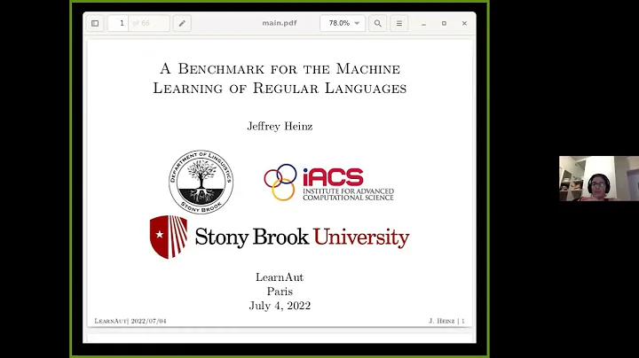 Jeffrey Heinz: A Benchmark for the Machine Learnin...