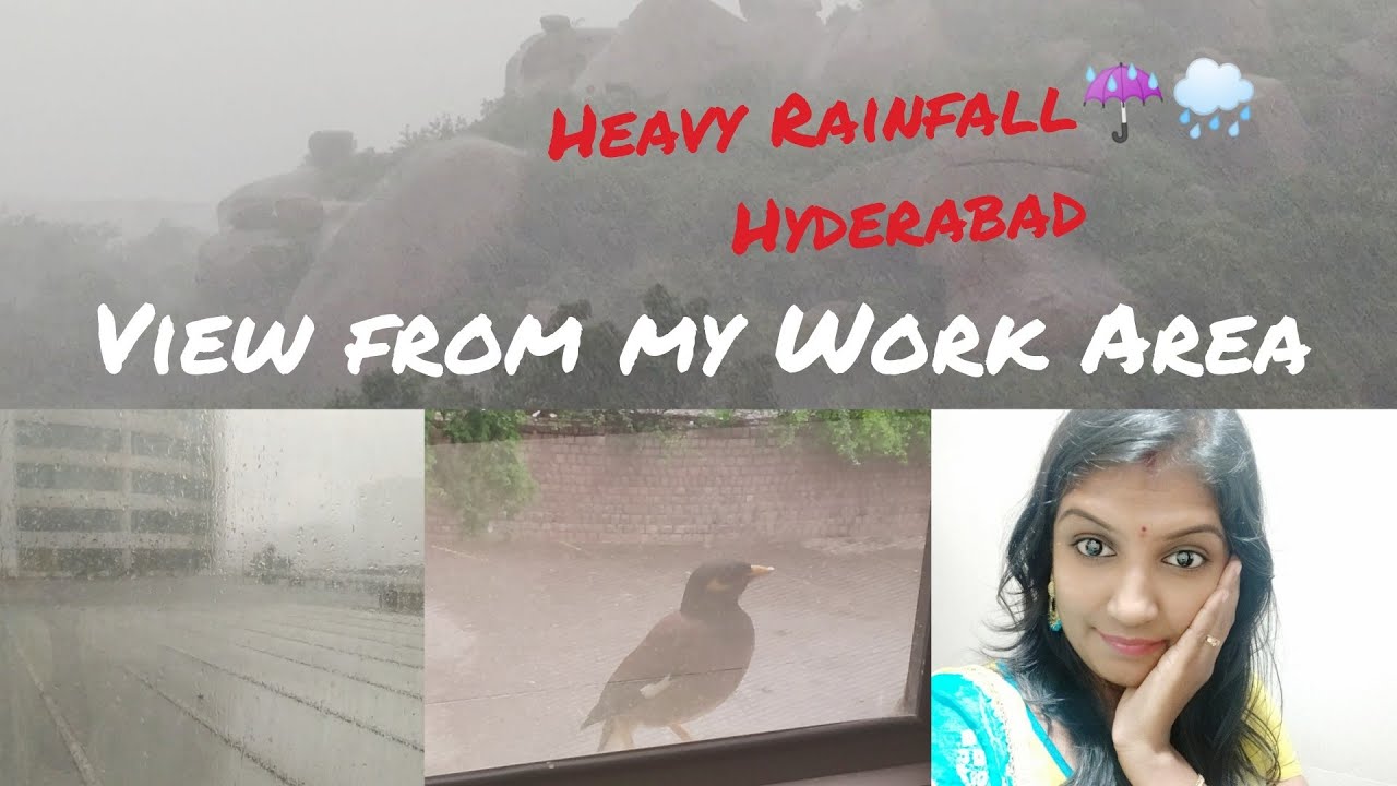 Rainfall Hyderabad, Office Lo Varsham, Greenery in office|Nature view & Birds at Work Area|Soundarya