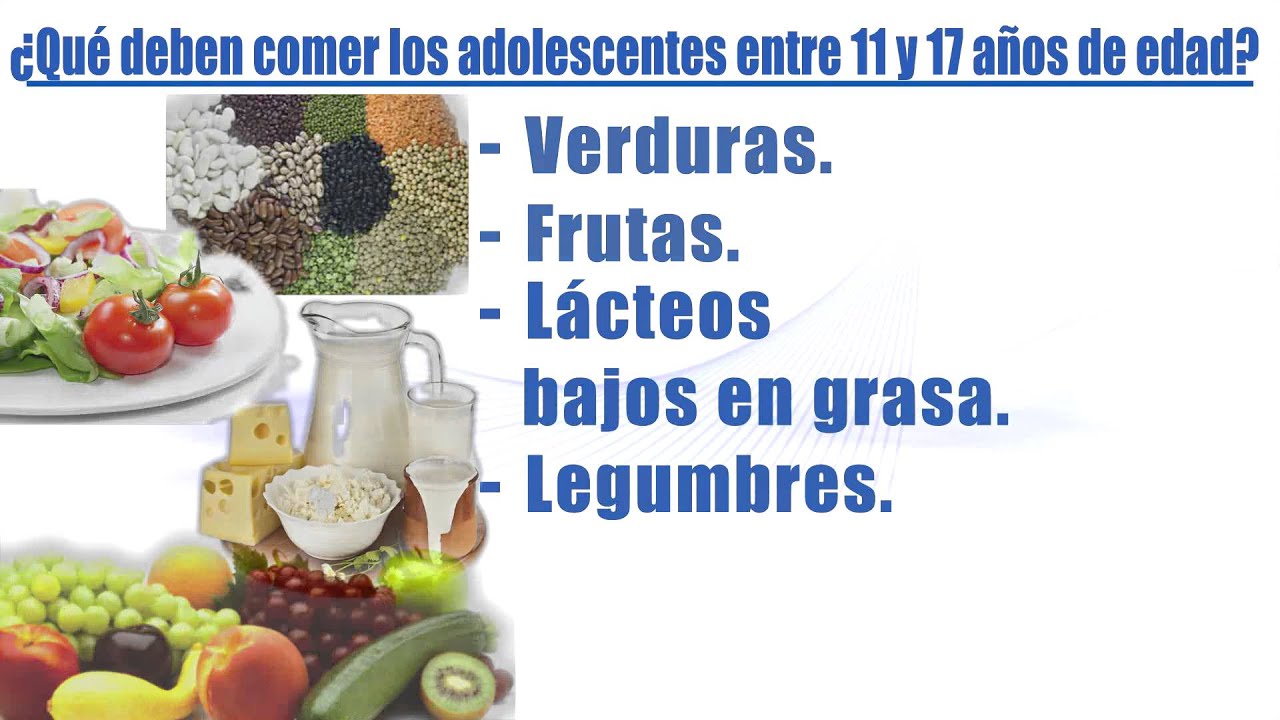 Dietas saludables para adolescentes de 14 anos