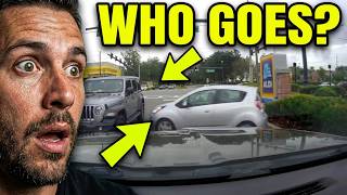 CONFUSION! Driver invents their own road rules! 🤬🚗❌