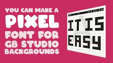 How to make a real pixel font, perfect for GB Studio backgrounds