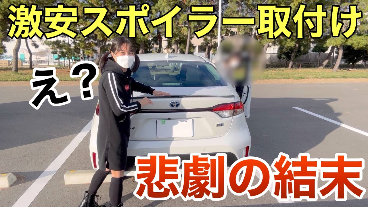 I bought a spoiler from a cheap website and installed it on my