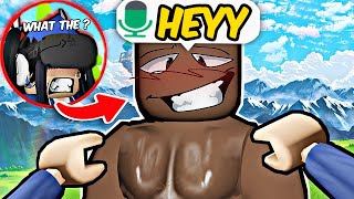 GIRL VOICE TROLLING THIRSTY PLAYERS IN ROBLOX VR (insane 🤣) screenshot 1