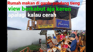 Makan sambil liat view keren di gardu pandang tieng Dieng Wonosobo